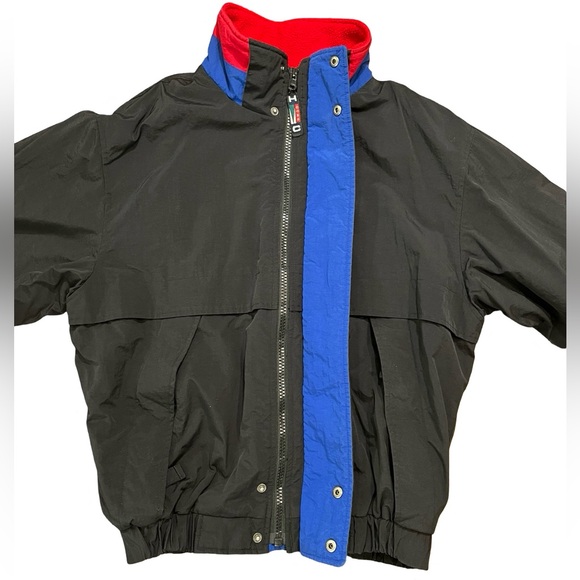 ⭐️ HC Gear Jacket | Racing/Bomber Style | Black with Blue & Red Accents | Medium - Picture 3 of 14